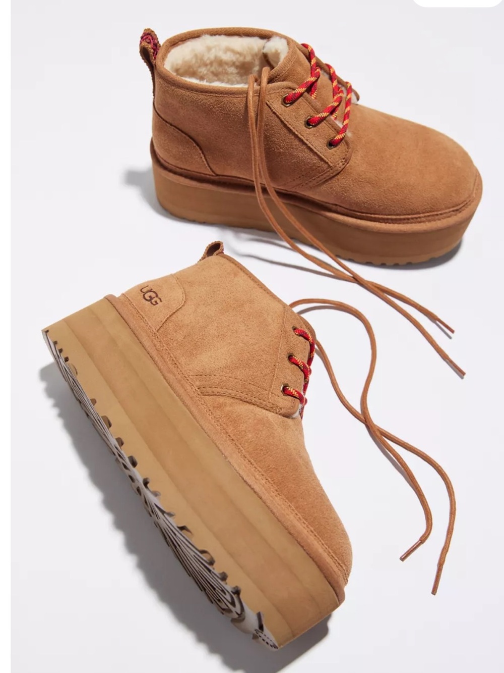 UGG Neumel Heritage Chestnut Platform Boots